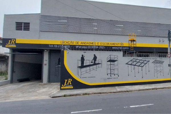 Imagem da fachada da empresa J&R Locação de Andaimes e Escoramentos 